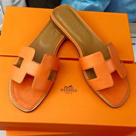 oranje hermes slippers|Hermes orans price.